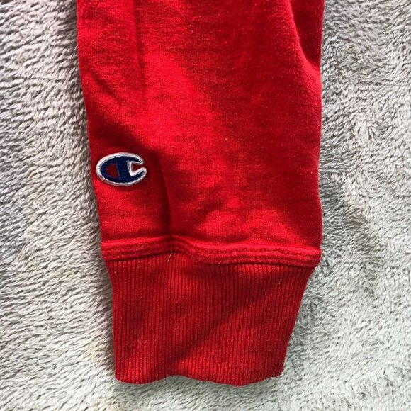 Champion Mens Sweatshirt Small Crew Neck Pullover Activewear Red Casual Classic - Picture 8 of 13
